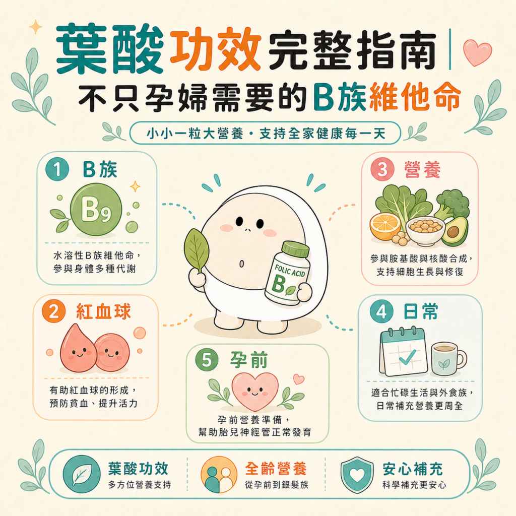 葉酸功效 完整指南