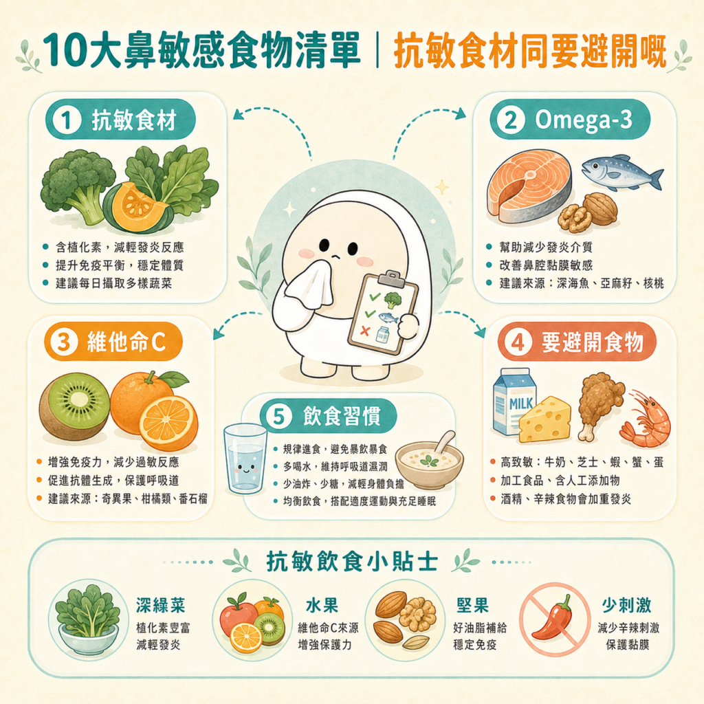 鼻敏感食物