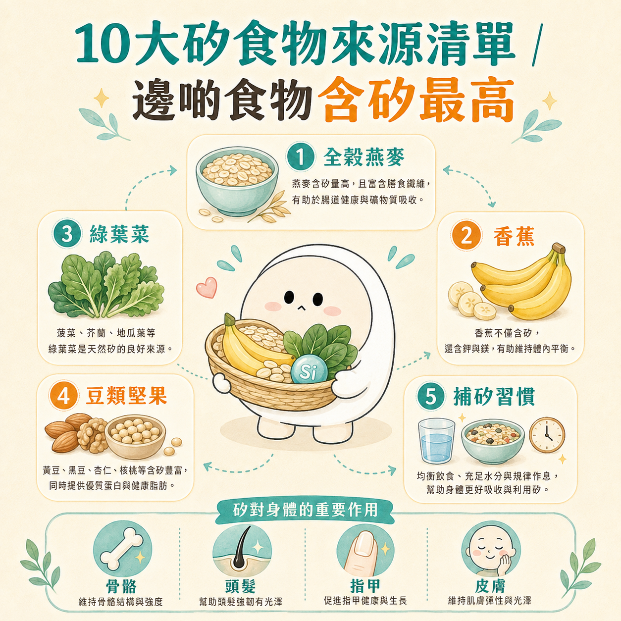 矽食物來源