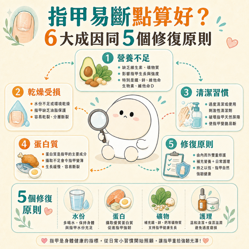 指甲易斷